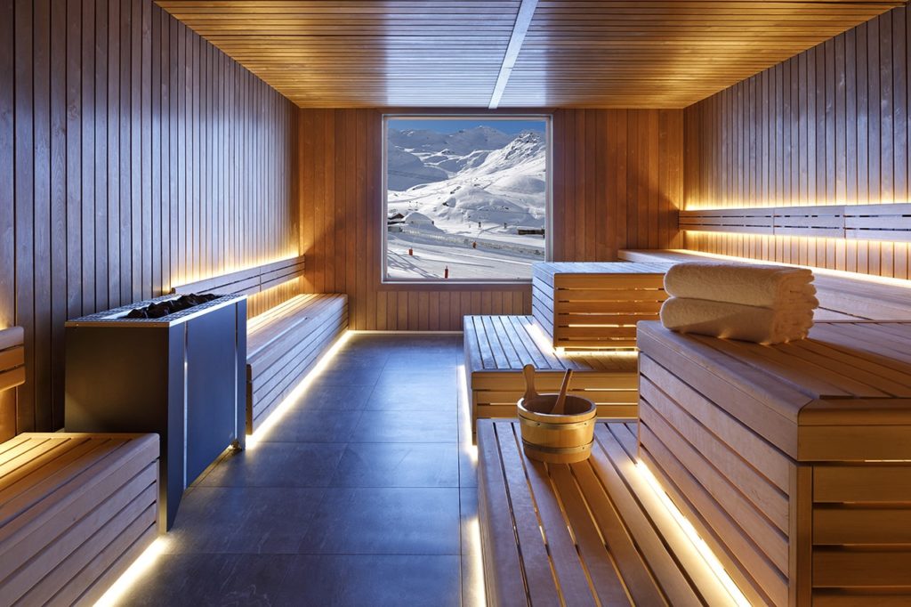 Hôtel Marielle Val Thorens spa nuxe sauna vue